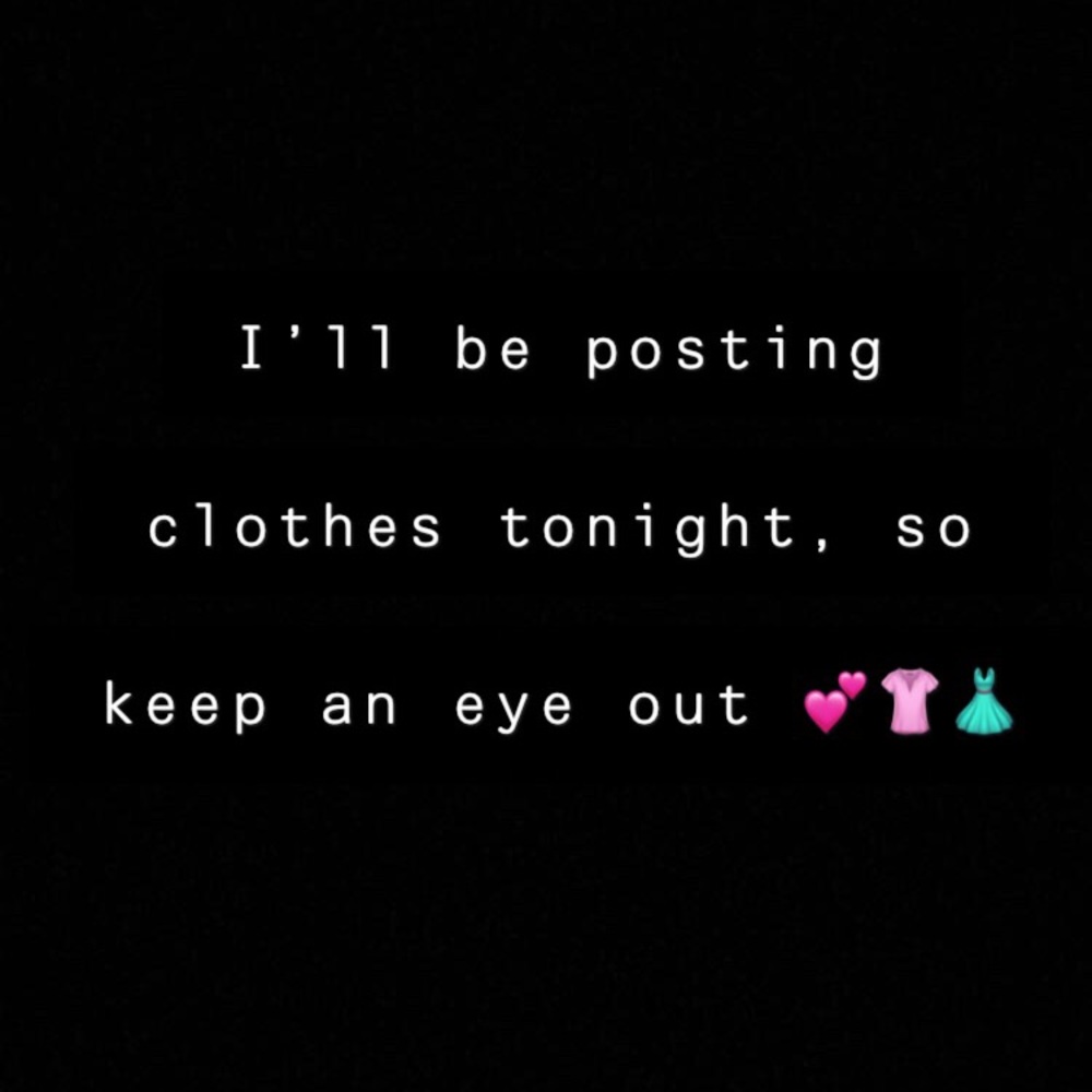 Clothes coming your way!!